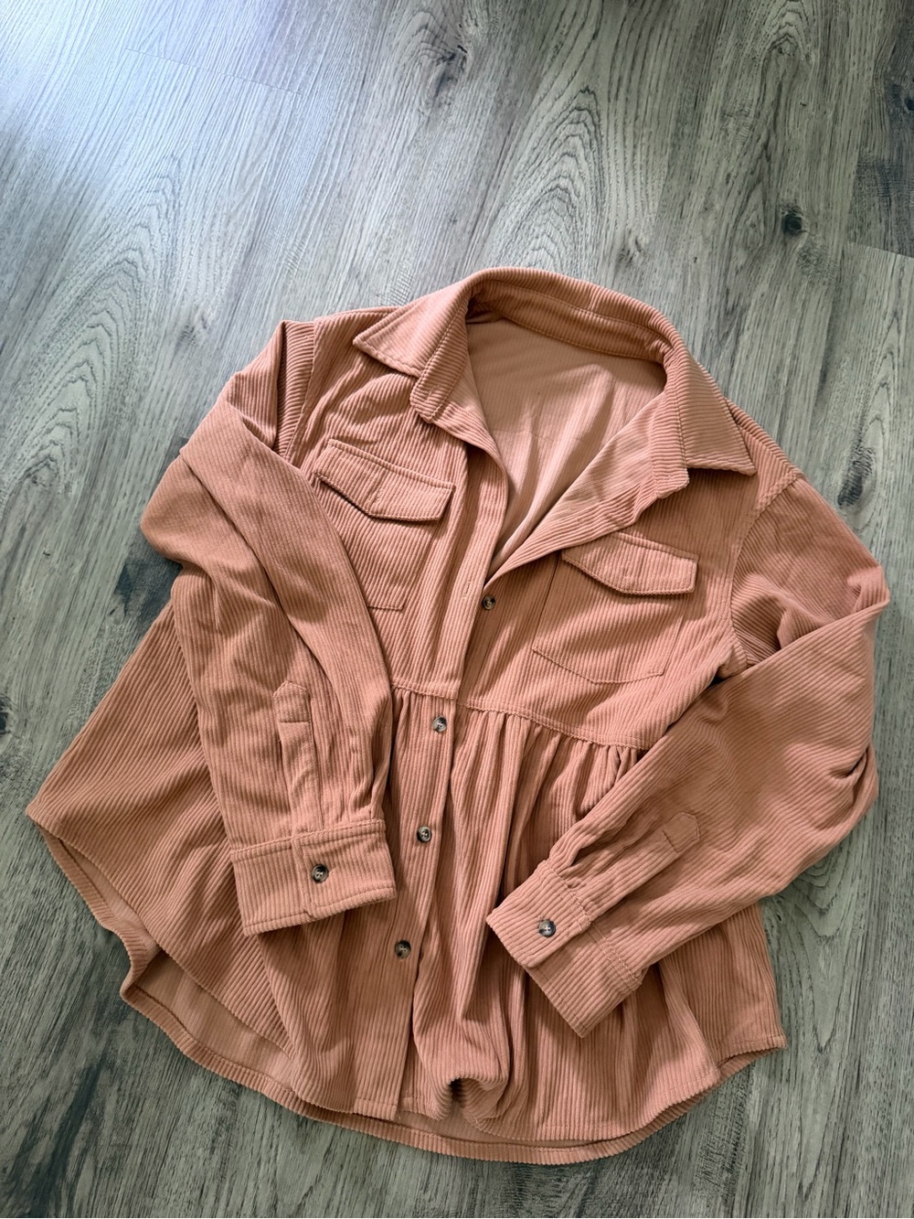 Women’s Ribbed Button-Front Jacket